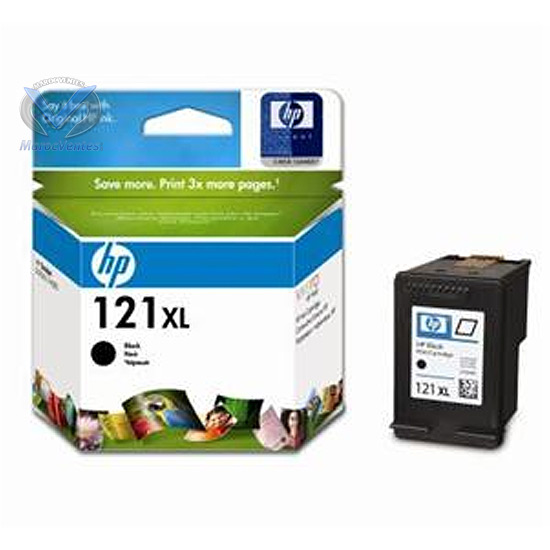 HP 121XL Black Ink Cartridge with Vivera Ink
