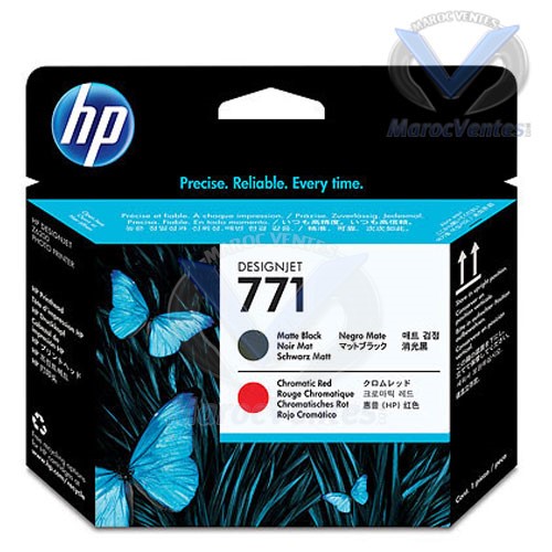 HP 771 Matte Black/Chromatic Red Designjet Printhead-HP 771 Matte Black/Chromatic Red Designjet Printhead