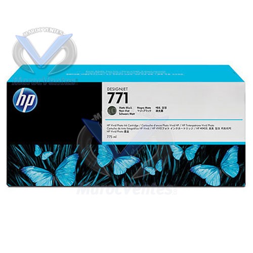 HP 771 775-ml Matte Black  Designjet Ink Cartridge-HP 771 775-ml Matte Black  Designjet Ink Cartridge