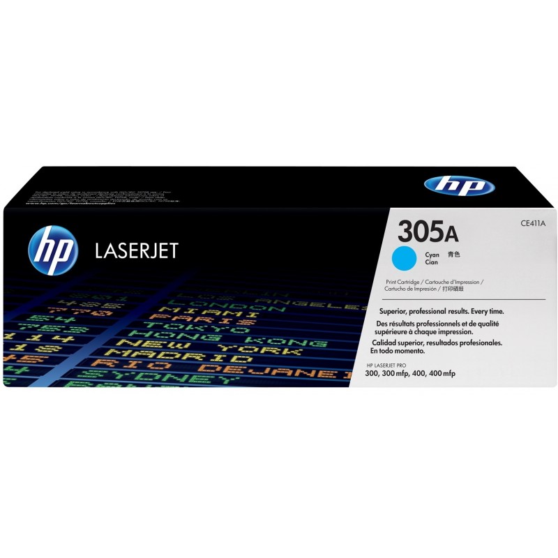 Toner LaserJet 305A cyan 2600 pages d'origine