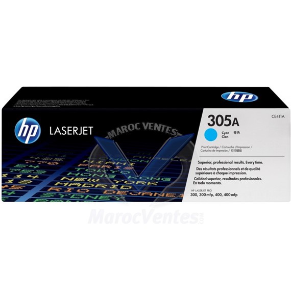 Toner LaserJet 305A cyan d