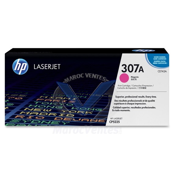 Cartouche de Toner Magenta HP LaserJet 307A CE743A