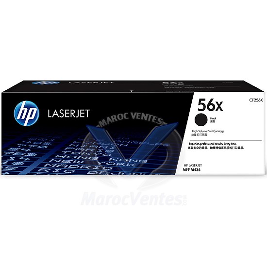 HP  56X High Yield Black Original LaserJet Toner CF256X