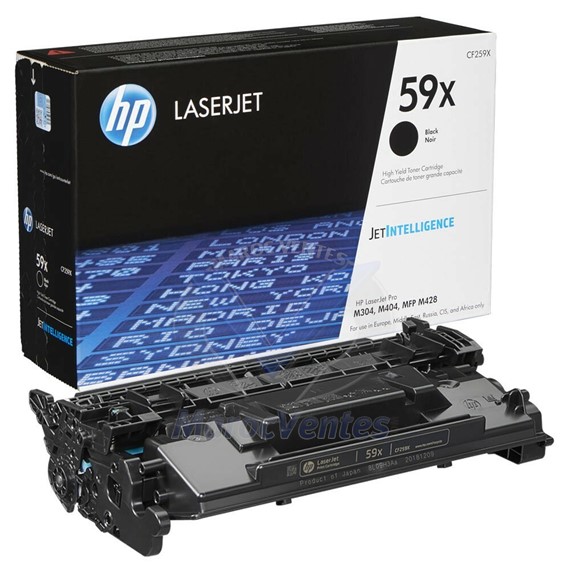 Toner LaserJet authentique 59X noir grande capacité 10000 pages CF259X