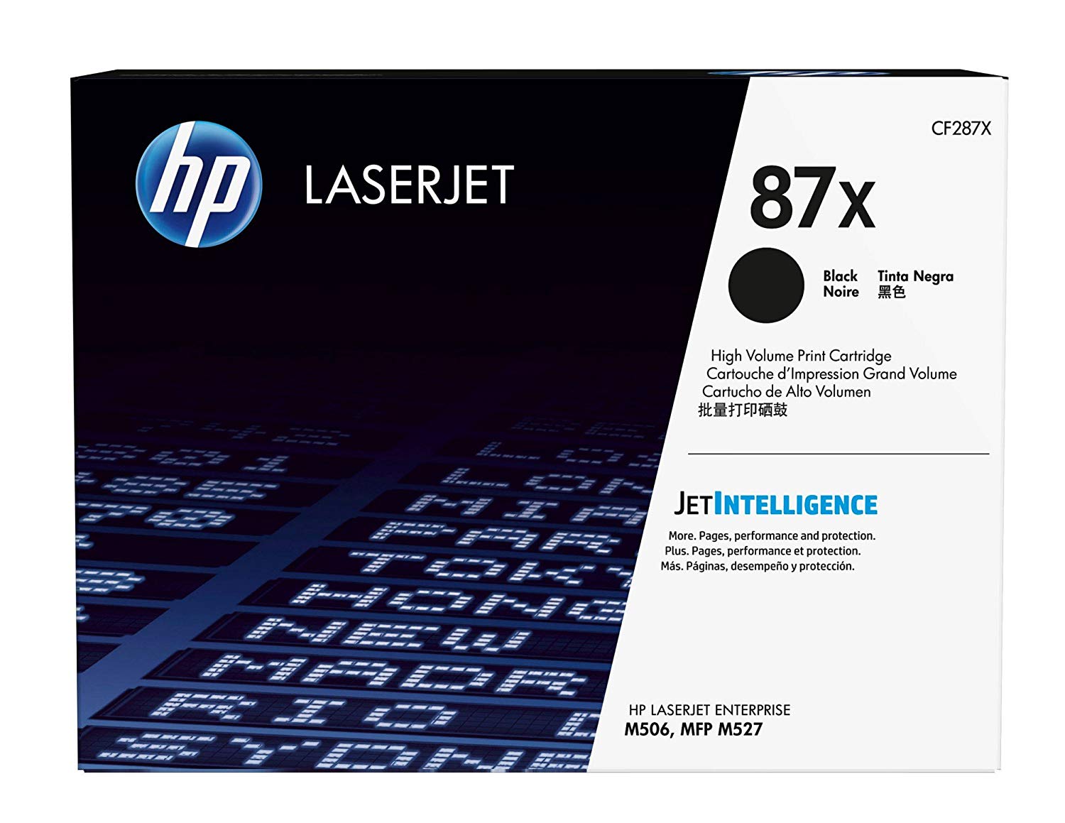 Toner d'origine LaserJet 87X noir haute capacité 18 000 pages