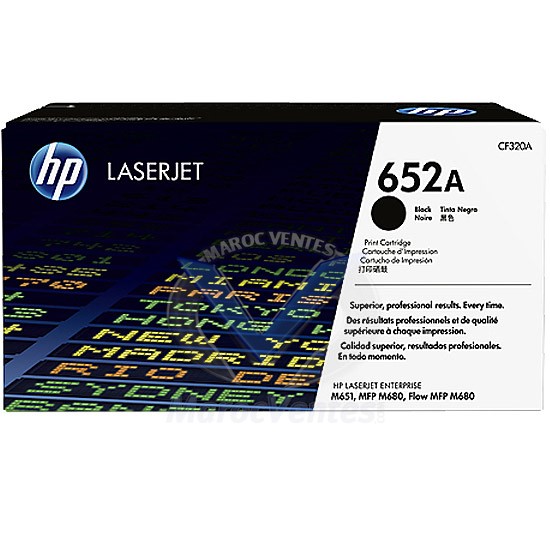 HP 652 Black Original LaserJet Toner Cartr Color Sph Technol CF320A