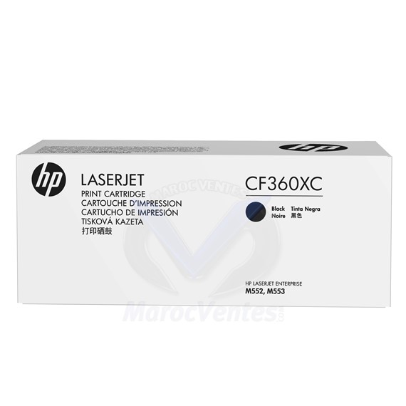 Cartouche de toner LaserJet 508X noir originale 12500 pages CF360XC