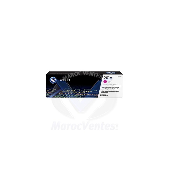 Cartouche de toner 201X Magenta LaserJet originale haute capacité 2 300 pages CF403X