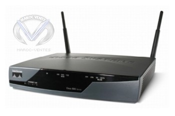 Routeur sans fil haut débit avec switch 4 ports 877 Wireless ADSL