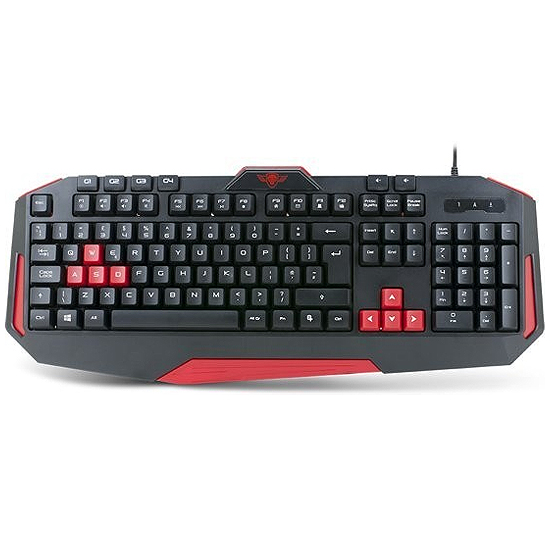 PRO, K3 Clavier de Jeu 104 Touches 8 Rouges