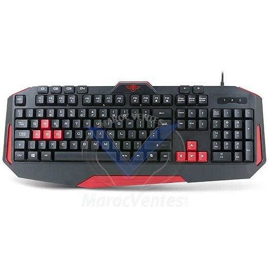 PRO, K3 Clavier de Jeu 104 Touches 8 Rouges CLA-PK3RE