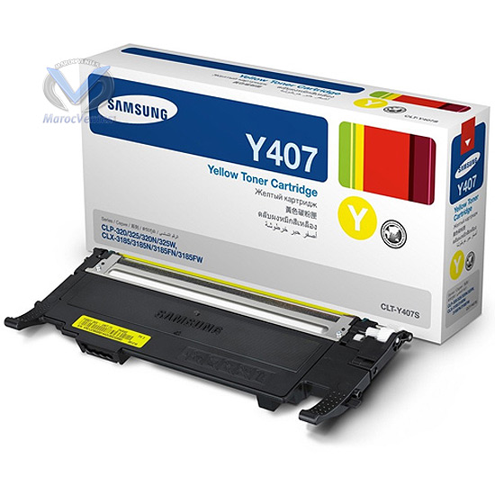 Cartouche de toner Laser - 1 x Jaune pour CLP325