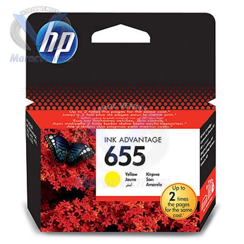 HP 655 Yellow Ink Cartridge-HP 655 Yellow Ink Cartridge