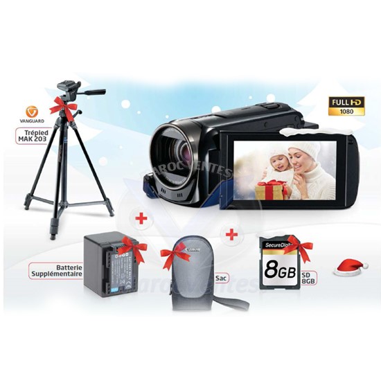 Caméscope + Carte sd 8 Go + Sacoche + Trepied 9176B003AA