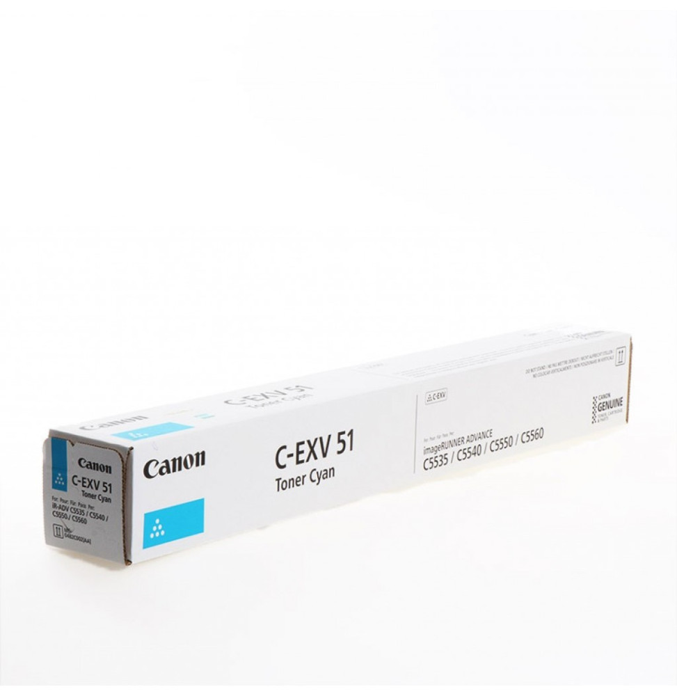 Toner CYAN pour C55XX-EXV51 0482C002AA