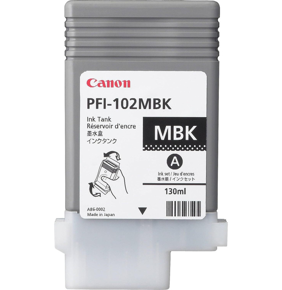 Pigment Ink Tank PFI-102 Noir Mat