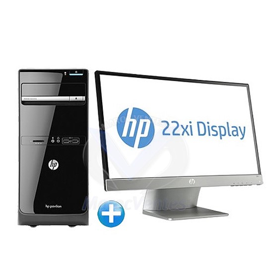 Ordinateur de bureau HP Pavilion p6-2440ekm avec écran LED 22xi  Windows 8 D2P84EA