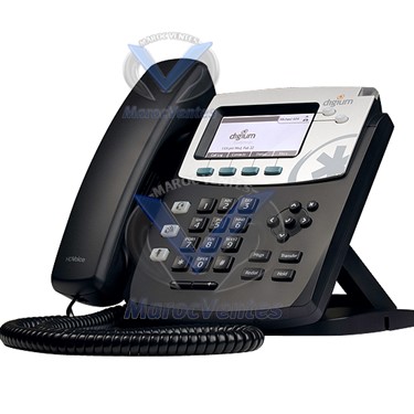 Téléphone a HDVoice  équipé de 2 RJ45 POE , 2 lignes SIP, 4 touches de fonctions avancées.