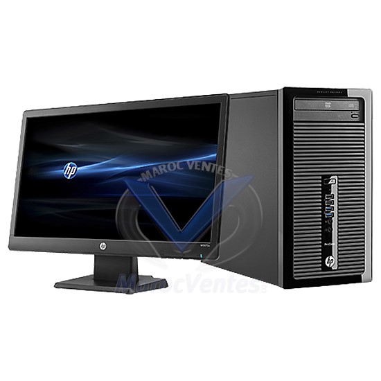 PC Bureau HP ProDesk 400 MT Intel Core i5-4570 + Ecran 20" D5U64EA