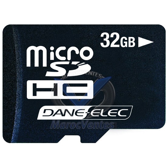 DANEELEC carte Micro SD CL4 2IN 1  32 GB DA-2IN1-32G-R