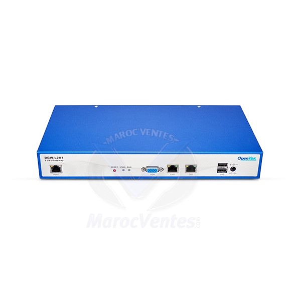 Passerelle VoIP Digital Gateway T1 / E1 / PRI 2 ports Ethernet 10/100 / 1000Mbps DGW-L20X