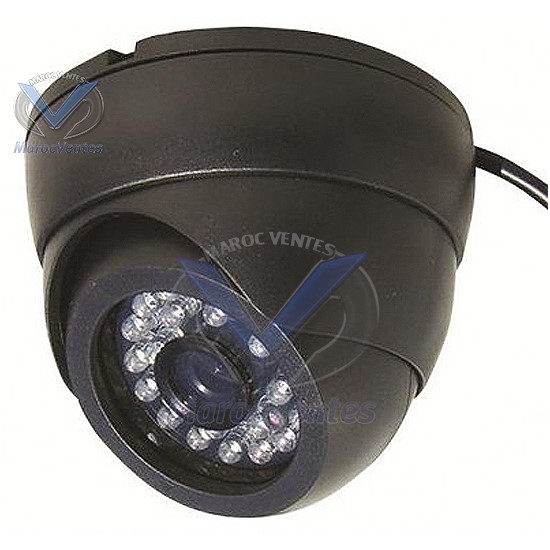 CAMERA COULEUR MINI DOME PVC BLANC 1/4 DSP 420TVL 0,8LUX 3,6MM IR=20M DI-2160AF2