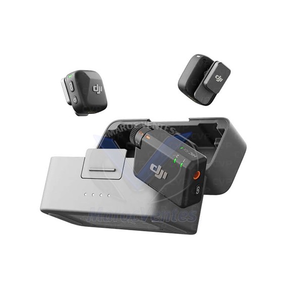 DJI Microphone sans fil MINI ( 2 TX + 1 RX + Etui de chargement ) MIC MINI