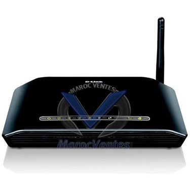 Routeur sans Fil  ADSL2/2+ 802.11n 150Mbps  4 10/100Mbps  Switch Ports
