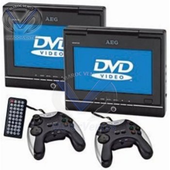 Lecteur DVD portable avec 2 manettes 2 écrans 7" et 29 jeux DVD 4533
