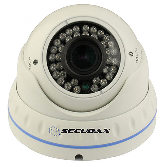 Caméra Dôme Anti-Vandal Varifocal  Objectif Zoom Manuel