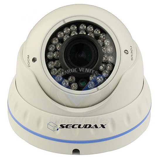 Caméra Dôme Anti-Vandal Varifocal  Objectif Zoom Manuel haute Résolution IR 30m DX-VFD-500