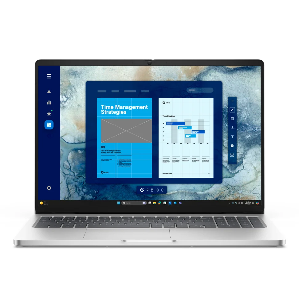 Ordinateur Portable Dell Pro 16 PC16250 Ultra 7 268V 32 Go 512 Go SSD16" Full HD+ Windows 11 Pro