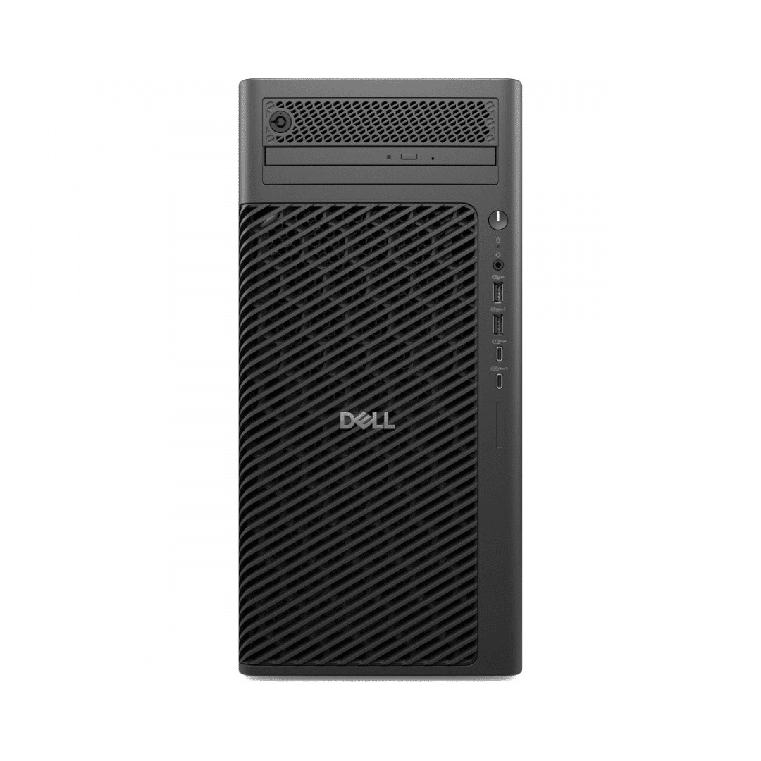 Dell Pro Max Tower T2 FCT2250, Intel Core Ultra 7 265U  processor (12-Core, 12MB Intel® Smart Cache,up to 5.3GHz), 32GB, 2 x 16 Go DDR5, 5 600 MT/s, non ECC,  1TB SSD M.2 2280, TLC PCIe Gen 4,  8x DVD+/-RW 9.5mm Optical Disk Drive NVIDIA® RTX™ 2000 ADA, m