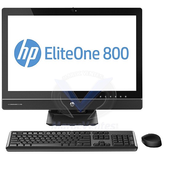 HP EliteOne 800G1 AIO Non Tactile Processeur Intel  I3-4130  à 3,4Ghz ( 3 Mo cache, 2coeurs ) Disque dur 500 Go E4Z51EA