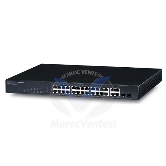 SMC 24-Port 10/100BASE-TX+4Combo G  (RJ-45/SFP), 1 RS-232-SMC 24-Port 10/100BASE-TX+4Combo G  (RJ-45/SFP), 1 RS-232