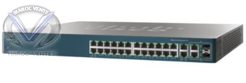 Switch 24 ports 10/100 Mbps Administrable niveau 2 + 4 ports 10/100/1000 Mbps PoE
