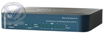 Switch 8 ports 10/100 Mbps Administrable niveau 2 + 1 port 10/100/1000 Mbps PoE