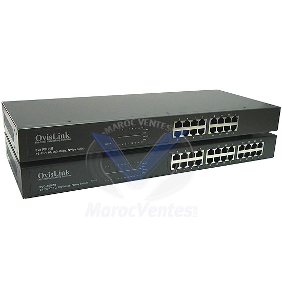 Switch Fast Ethernet 24 Ports RACKABLE EVO-FSH24