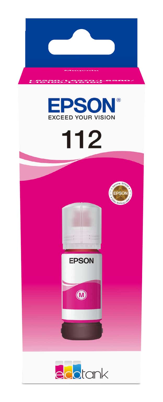EPSON 112 ECOTANK PIGMENT MAGENTA INK BOTTLE C13T06C34A