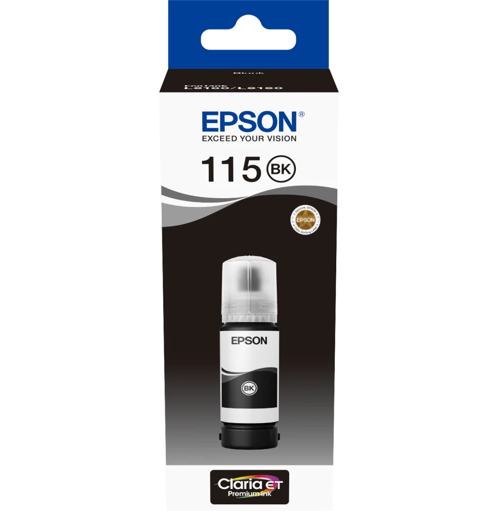 115 Epson Pigment Black Ink Bottle pour L8160