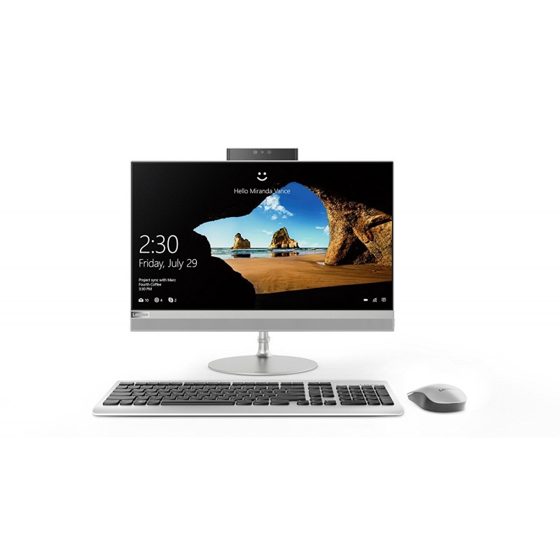 PC de bureau tout-en-un IdeaCentre AIO 520 24-IKU 24" i5-8250U 8 Go 2 To 256 Go SSD AMD Radeon  DVD Win 10