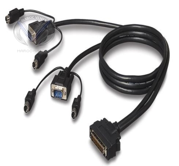 Câble double (2 serveurs) PS/2  7.5m