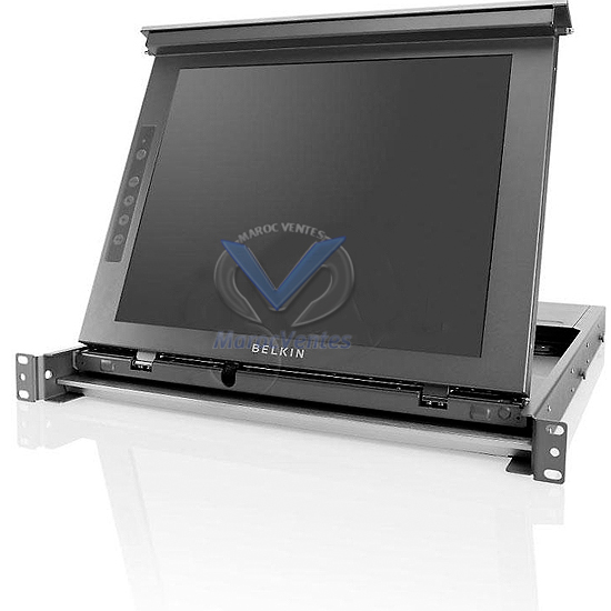 Belkin Console 1U Mono Rail pr Rack, avec écran LCD 17"