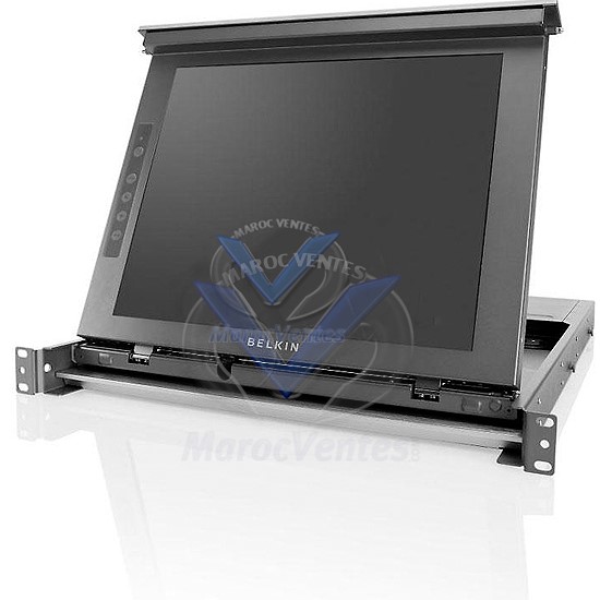 Belkin Console 1U Mono Rail pr Rack, avec écran LCD 17"-Belkin Console 1U Mono Rail pr Rack, avec écran LCD 17"