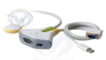 KVM 2 ports Switch2 USB (avec telecommande filaire)-KVM 2 ports Switch2 USB (avec telecommande filaire)