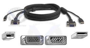 Câble Belkin Omniview Pro2Series, USB 1.8m