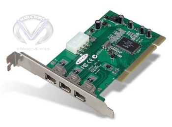 Carte contrôleur PCI avec 3 ports FireWire 400