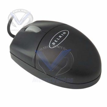 Souris 3 boutons Optique Noir avec Roulette Défilement 