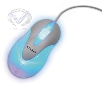 Souris optique Blanche Caméléon