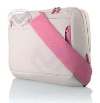 Sacoche Messenger 15,4"Gris/Rose